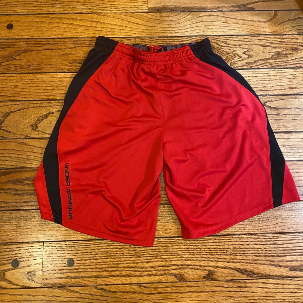 Red Under Amour Athletic Shorts